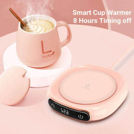 Coffee Mug Warmer Warm Coaster Smart Heating Cup Thermal Insulation Constant Temperature Coaster Heating Pad Desktop - Image 3