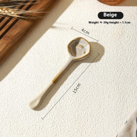 Ceramic Long Handle Small Spoon Household Dining Spoon - Image 5