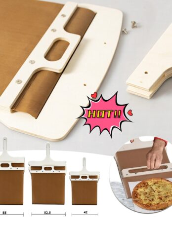 3 Sizes Sliding Pizza Peel Shovel Storage Board Pala Pizza Scorrevole Wooden Handle Transfer Pizza Kitchen Gadgets