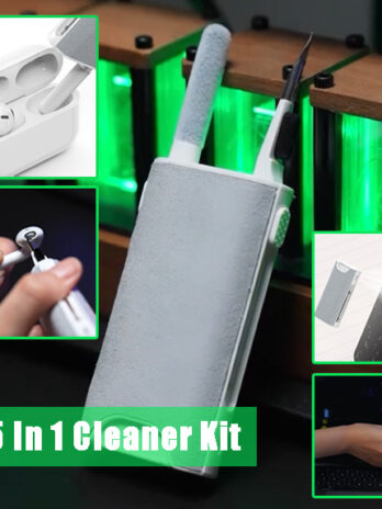 5 In 1 Screen Cleaner Kit Camera Phone Tablet Laptop Screen Cleaning Tools Earphone Cleaning Brush Pen For Office