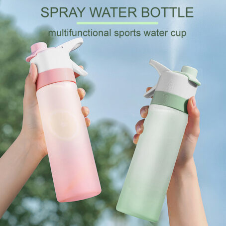 Spray Water Bottle For Girls Outdoor Sport Fitness Water Cup Large Capacity Spray Bottle Drinkware Travel Bottles Kitchen Gadgets - Image 3