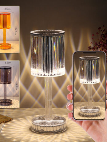 New Crystal Table Lamp Hotel Decoration Diamond Romantic Warm Led For Home Decor Romantic Gift Night Light