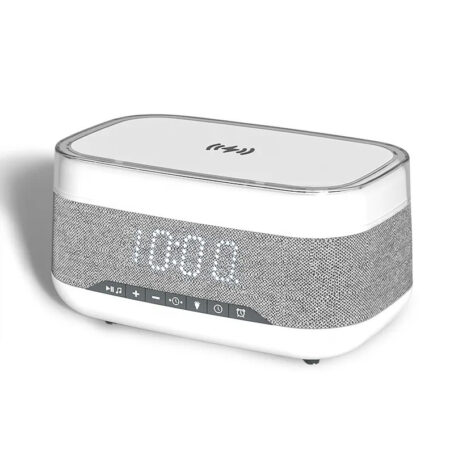 Intelligent Multifunctional Alarm Clock Bluetooth Speaker Wireless Charger Fast Charge Clock Atmosphere Night Light Home Decor - Image 4