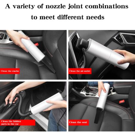 Portable Handheld Vacuum Cleaner 120W Car Charger - Image 6