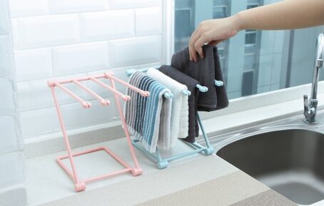 Foldable Dishcloth Shelf Kitchen Accessories Gadget Organizer - Image 2