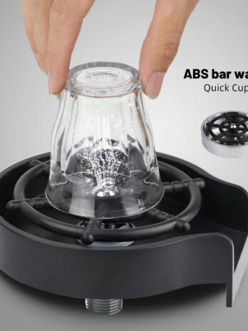 Bar Counter Cup Washer Sink High-pressure Spray Automatic Faucet Coffee Pitcher Wash Cup Tool Kitchen