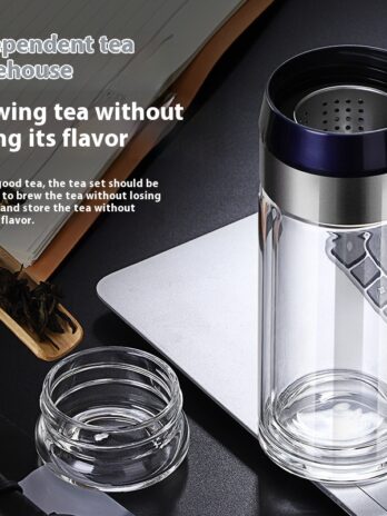 Double Wall Heat-resistant Tea Making Glass Cup