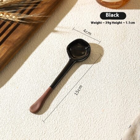 Ceramic Long Handle Small Spoon Household Dining Spoon - Image 2