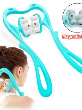 Neck Massager For Pain Relief Deep Tissue 360 Degree Neck Roller With 96 Pressure Point Neckbud Massage Roller For Neck Shoulder Waist Leg Foot Handheld Relaxer Tool