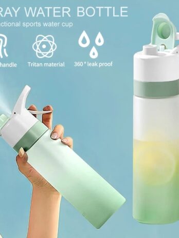 Spray Water Bottle For Girls Outdoor Sport Fitness Water Cup Large Capacity Spray Bottle Drinkware Travel Bottles Kitchen Gadgets