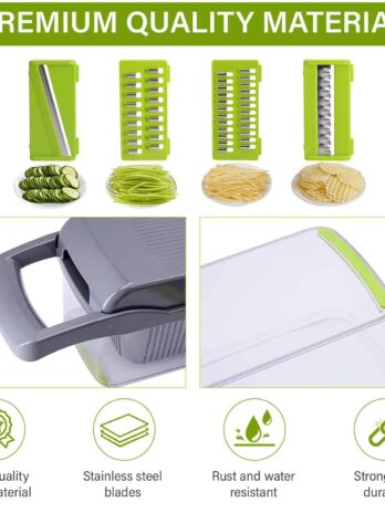 12 In 1 Manual Vegetable Chopper Kitchen Gadgets Food Chopper Onion Cutter Vegetable Slicer